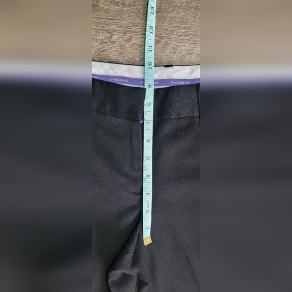 Vivienne Tam Classic Trousers Women's 4 Black Wide Flared Leg Stretchy EUC - Picture 7 of 13